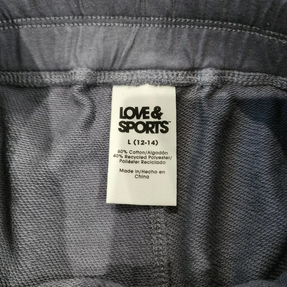 NWT Love & Sports Women's Embossed Logo Lounge Shorts